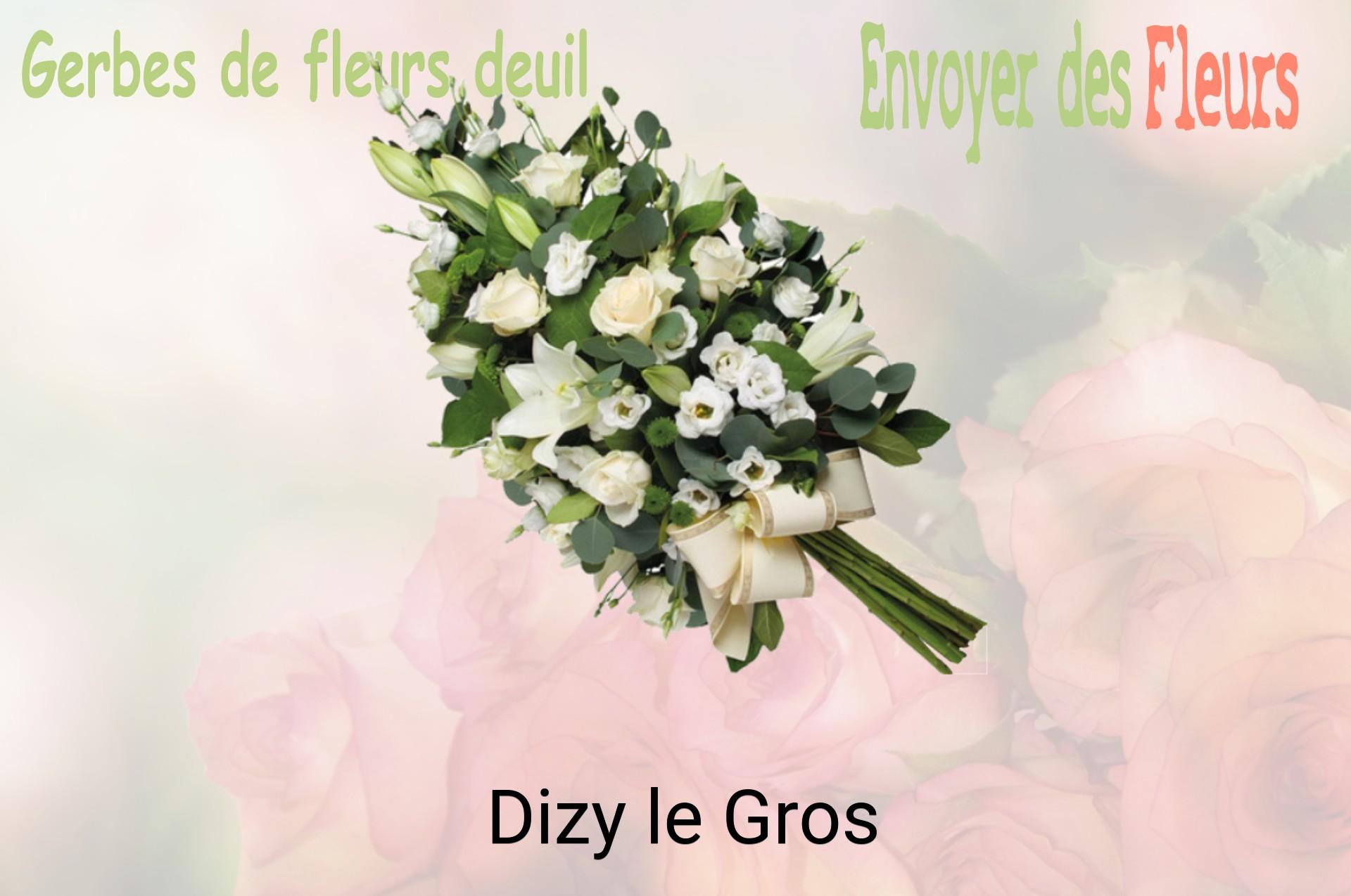 Gerbe de fleurs de deuil livrée à Dizy-le-Gros